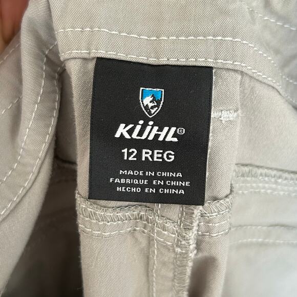 KUHL Legendary Womens Gray Cargo Convertible Roll Up Hiking Pants Size 12 - Picture 7 of 11